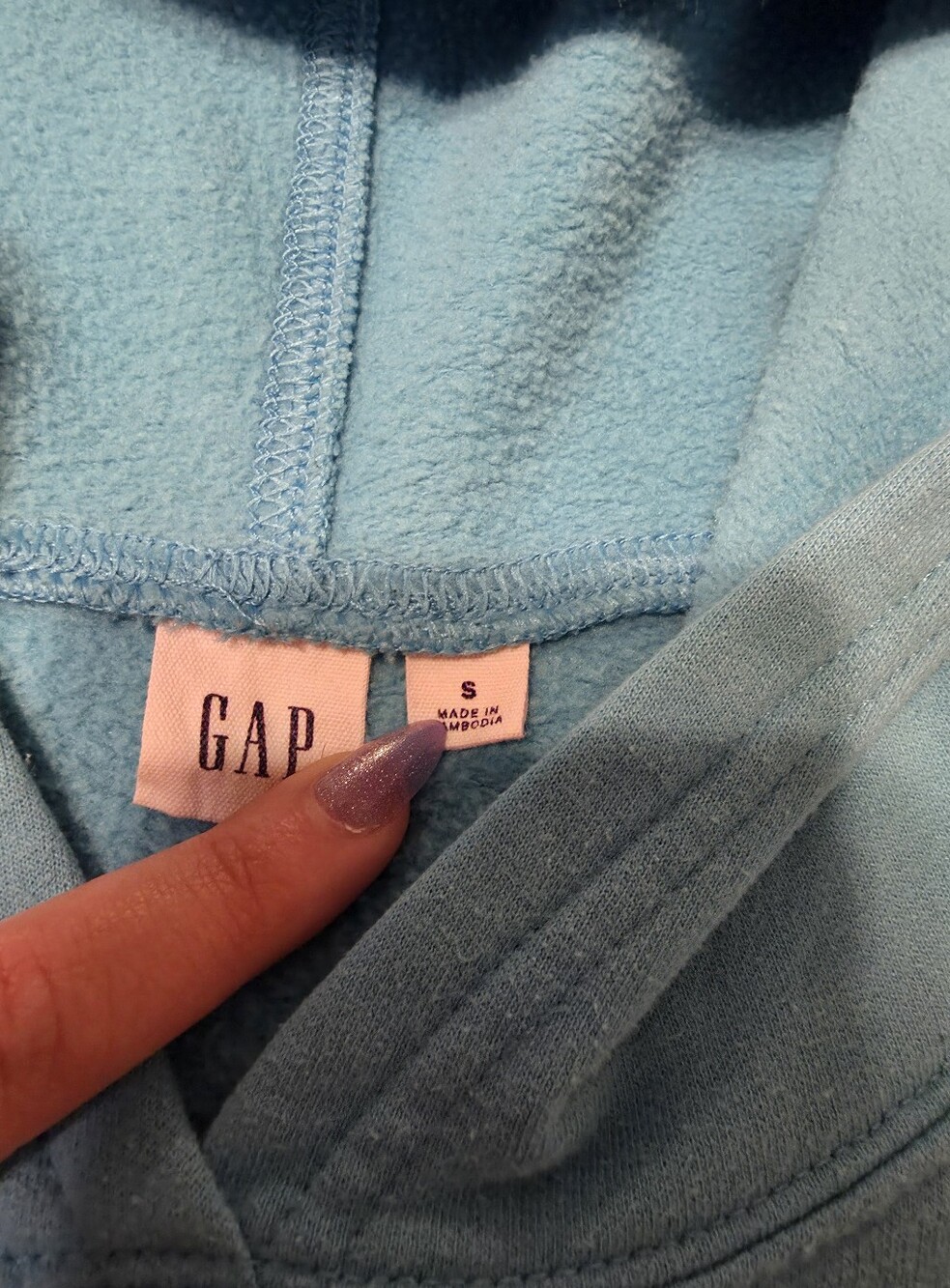 Light Blue GAP Hoodie - Picture 2 of 4